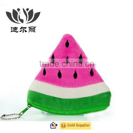 Cute shape Plush Fruit Toy coin purse