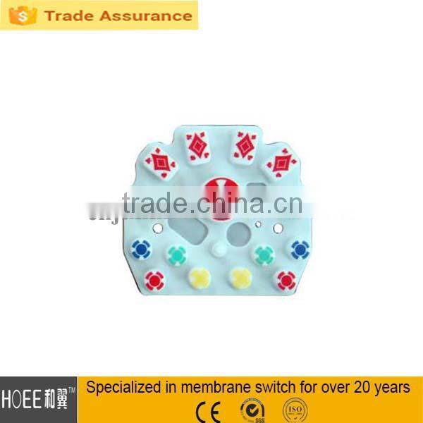 best quality OEM colorful silicone rubber keypad