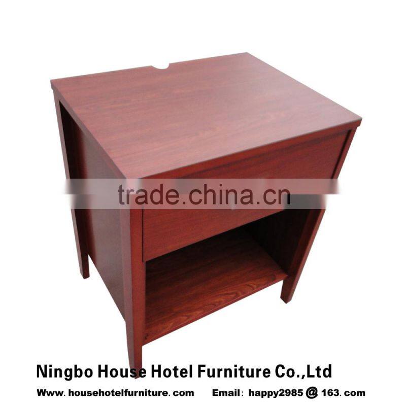King Headboard refrigerator cabinet desk and nightstand with red color
