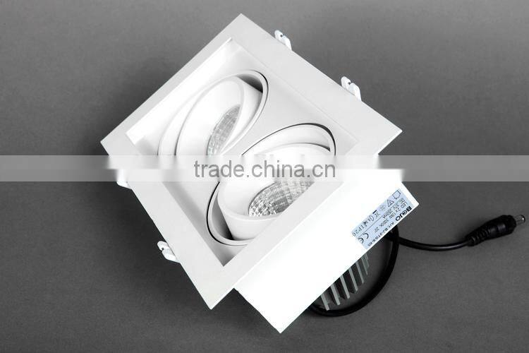 Square Grille LED Downlight 20W
