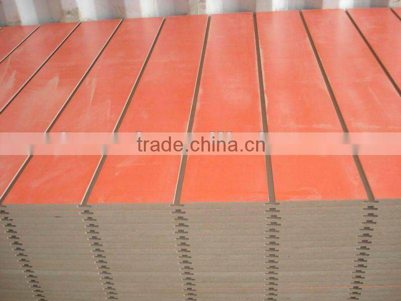 New design melamine slotted MDF board /slotwall MDF
