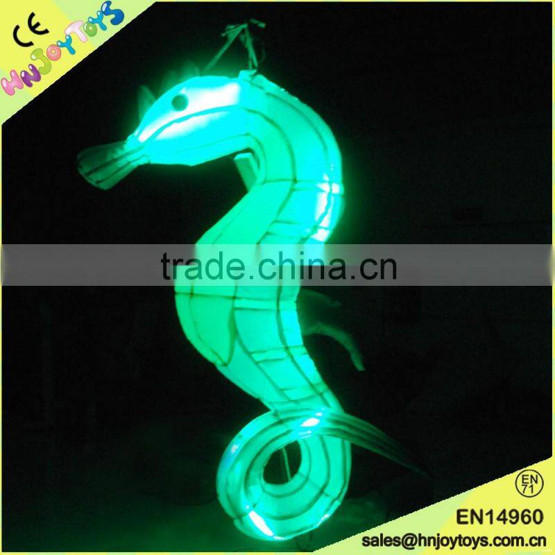 commercial christmas decorations inflatable,waterproof oxford cloth sea horse led light