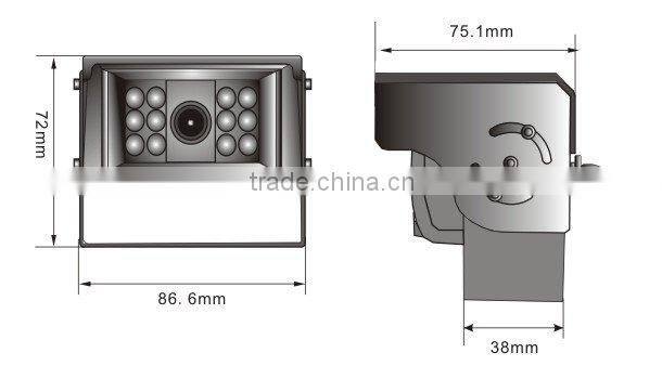 7 inch 2.4GHz digital wireless car system