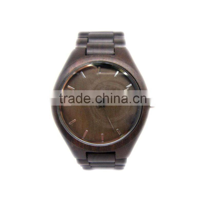 2015 Nature Wooden Men Watch Eco-friendly Maple Sandalwood Wooden Wristwatch Gift Wood Watch