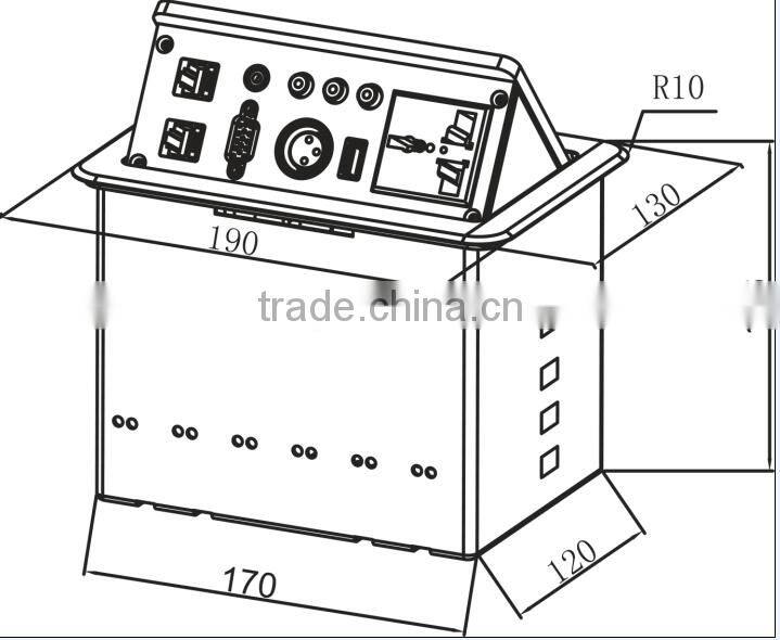 Hidden Desktop Pop Up Multimedia Hub for Conference System
