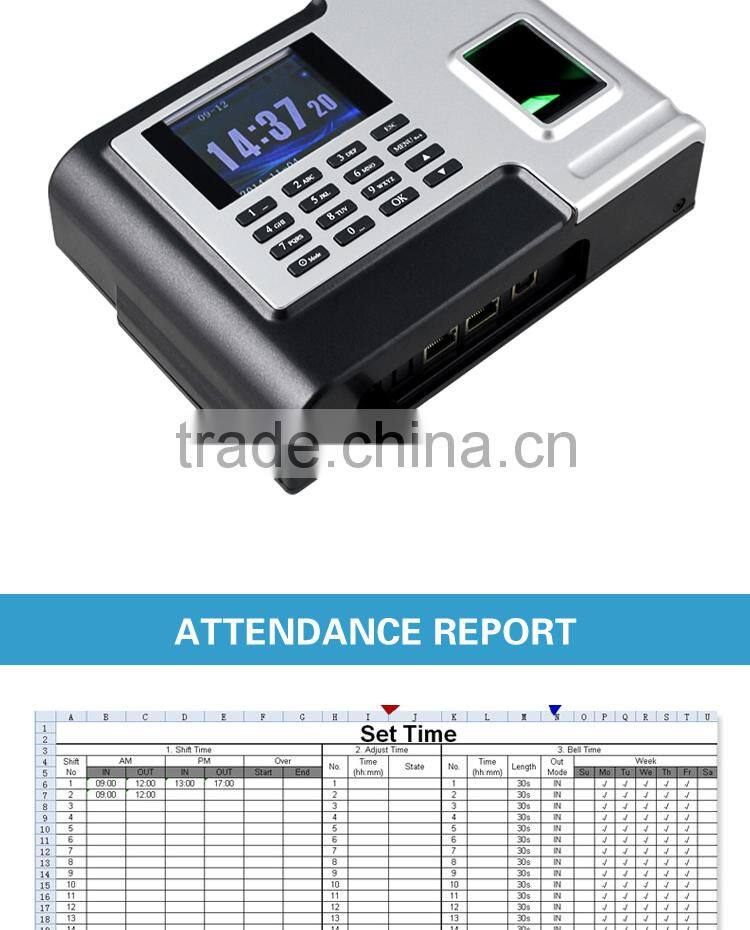 OC025 Electronic Time Clock Type Time Attendance Device