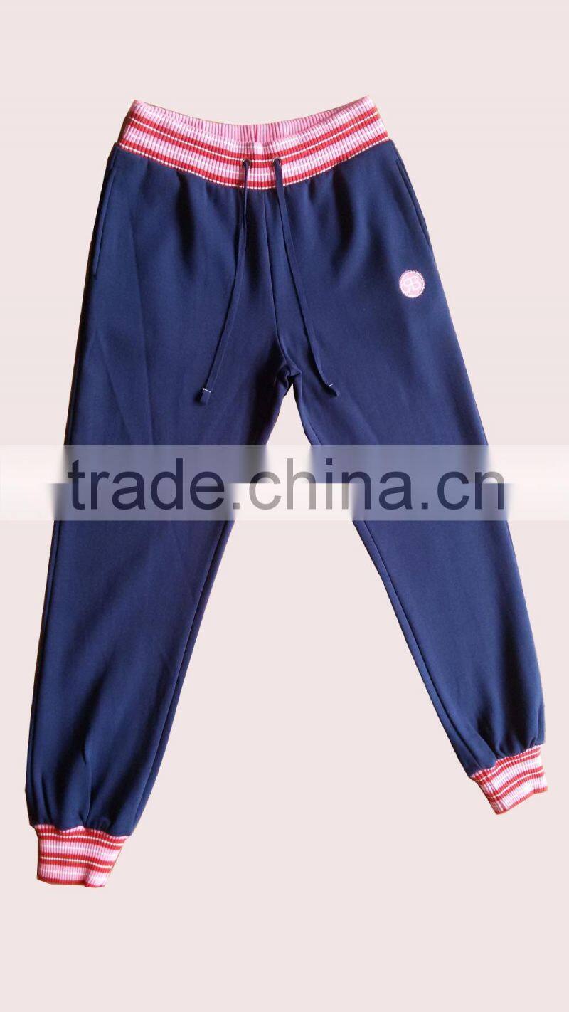 casual sports fleece pants for lady