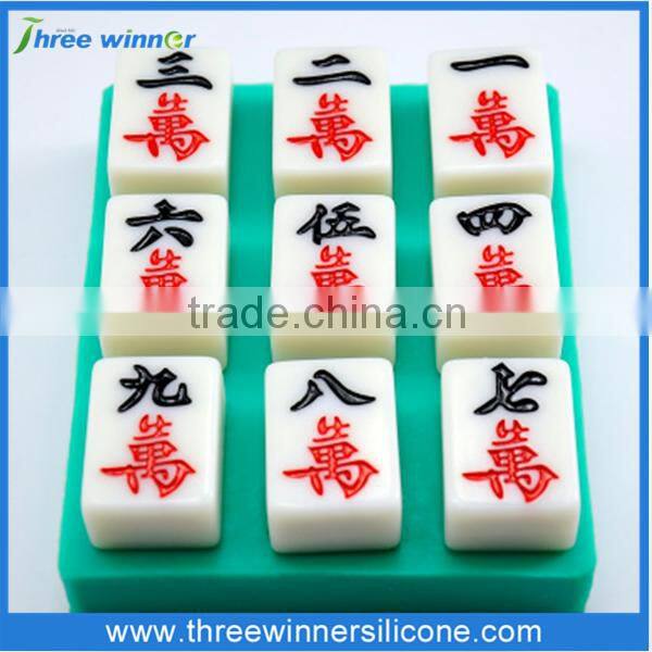 New design diy cake mould shape cake molds Mahjong mould