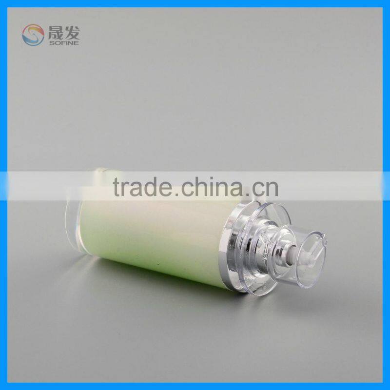 Rotate cap cosmetic lotion pump bottle