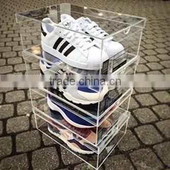 High quality clear acrylic makeup organizer display stand