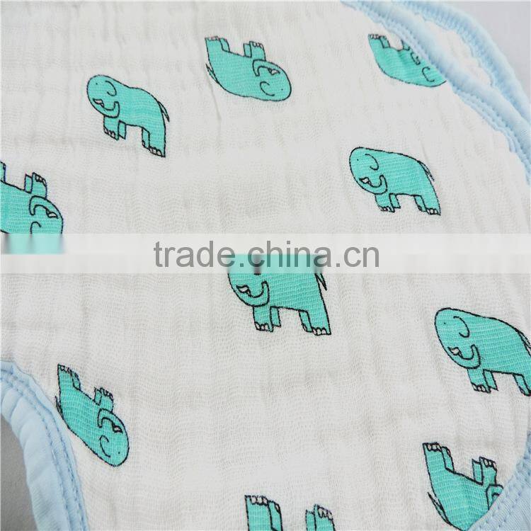 Hot selling 100% cotton muslin baby bibs and burp cloths