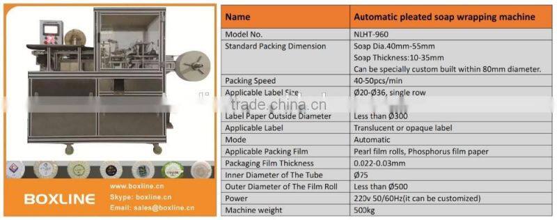 Manual toilet soap wrapping machine plants