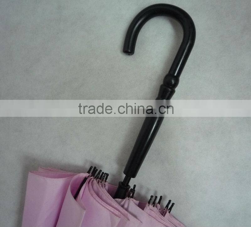 23 inch 16k manual open pink color pagoda umbrella for lady