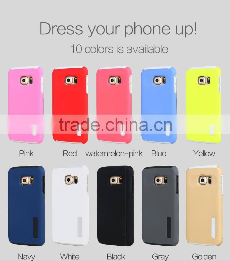 LZB New arrival colorful defender case for samsung galaxy s6 edge,for samsung galaxy s6 edge armor case