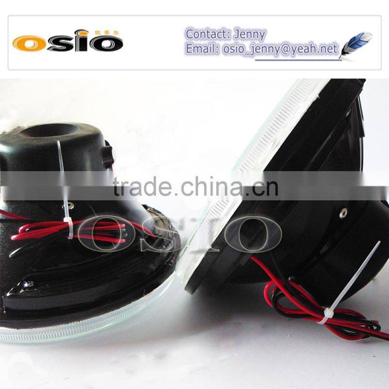 7 inch Round BMC CRYSTAL GLASS LED HALO RING Auto Halogen Semi Sealed Beam Auto Halogen Lamp H6014 H6024 H6012