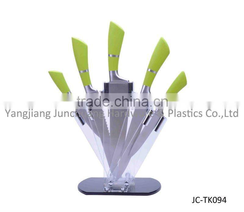 Colorful printing stainless steel royal knife kitchenwares