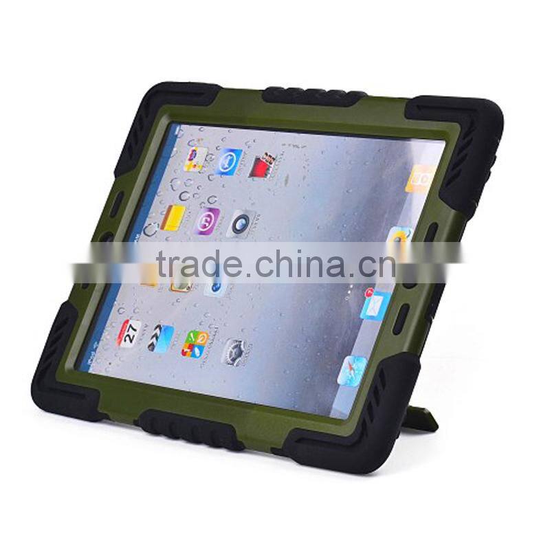 Defender case for ipad mini, tough armor case for ipad 2/3/4, hybrid comboo stand case for ipad air