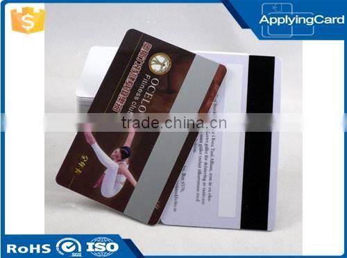 Contact membership card pvc smart vip card pvc magnetic card for fitness club