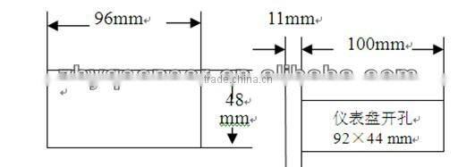 1/4'' DIN panel mount pressure indicator