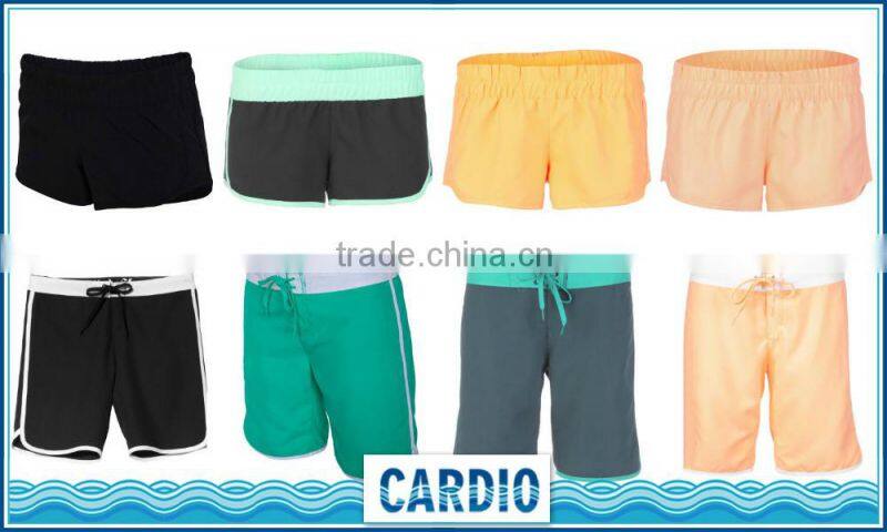 women's white color beach walking shorts