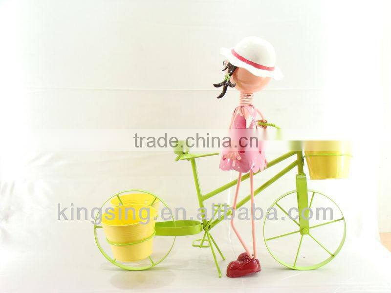Metal doll flower arranging barrels for home decor 2013 newest