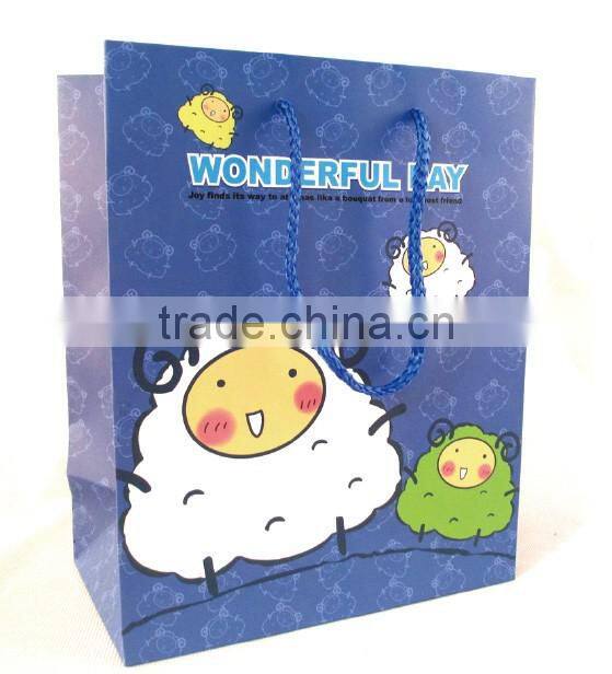 cartoon gift shopping paper bag