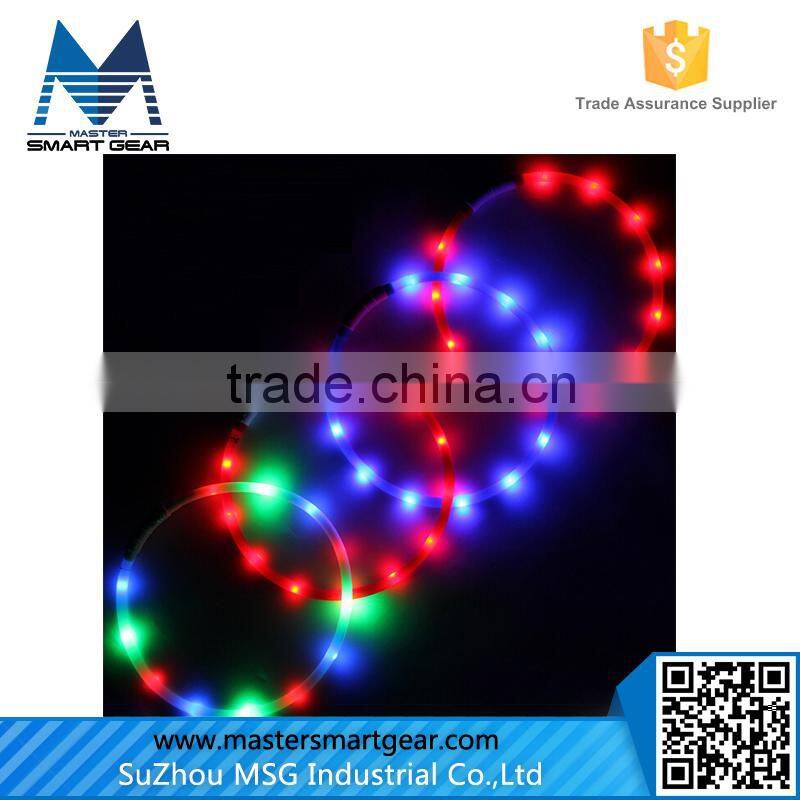 Flashing LED Lighted Dog Lead Pet Collar PT34