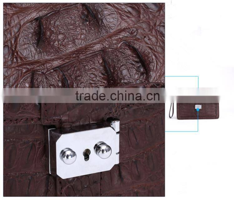 Luxury Leather Office Bags for Men Genuine Crocodile Skin Bag Stylish Clutch Bags Men Handmade