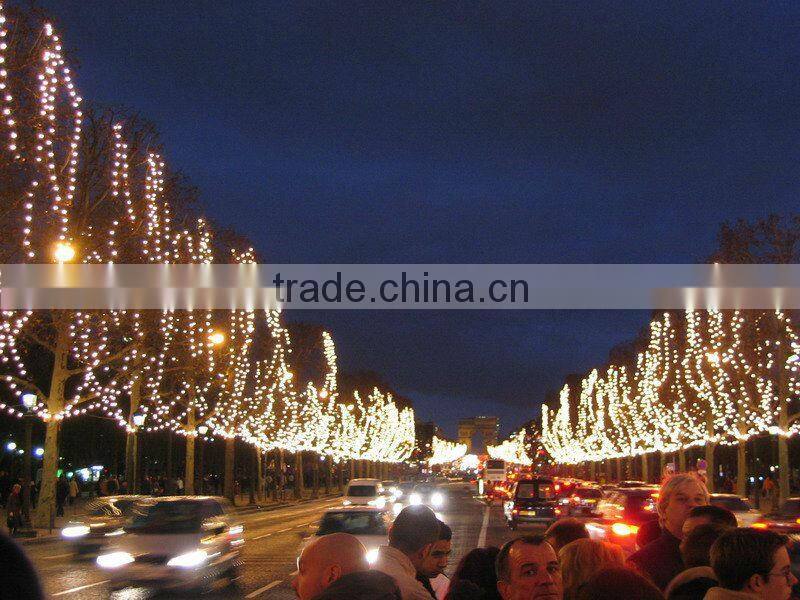 celling hanging christmas decoration fairy string light with maple leaf