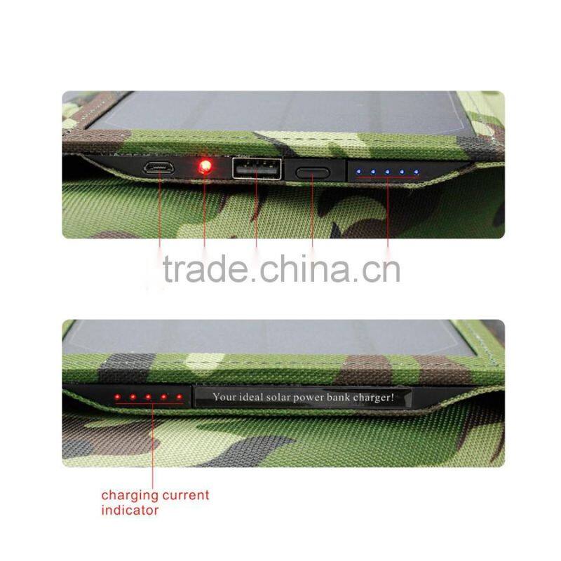Factory 2016 hot selling foldable 5A 2A solar panel charger for laptop