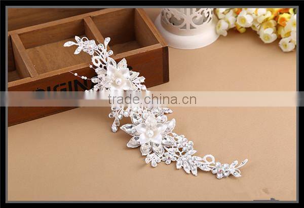 MYLOVE rhinestone pearl bridal hair jewelry women accessory handmade asian bridal jewelry MLF120
