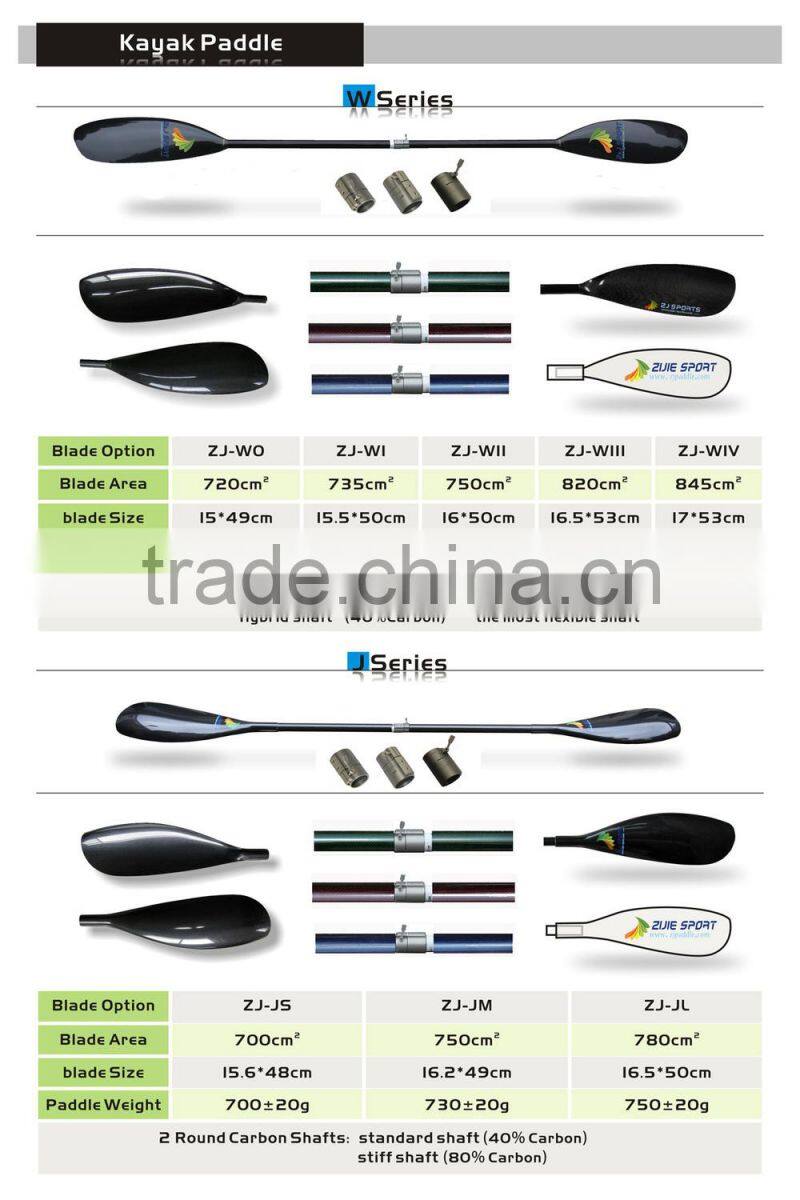 Adjustable Oval Shaft Carbon Kayak Paddle For Racing