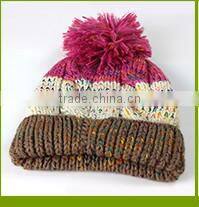 warm ski beanie/jacquard ski winter hat/knit ski winter hat