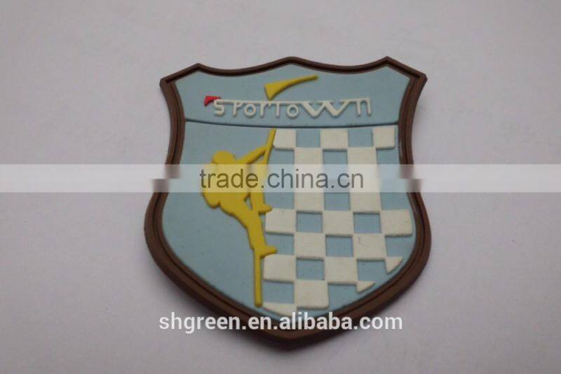 Cute PVC rubber label,rubber badges for slipper