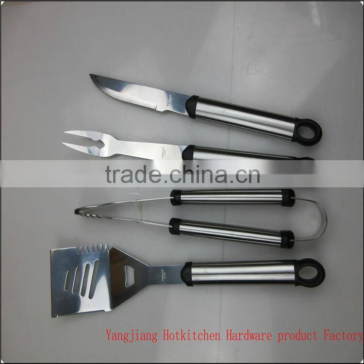 Hot-sell Stainless Steel 5pc Set with Aluminium Case BBQ Tool