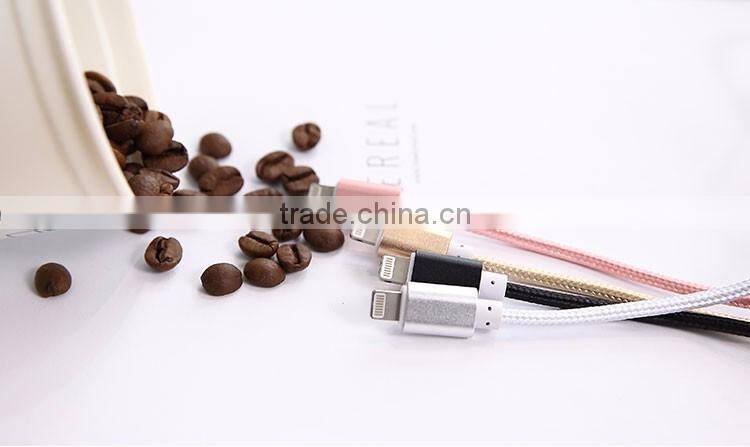 Lighting usb cable Nylon Woven USB Cable for I6 phone accessory cable