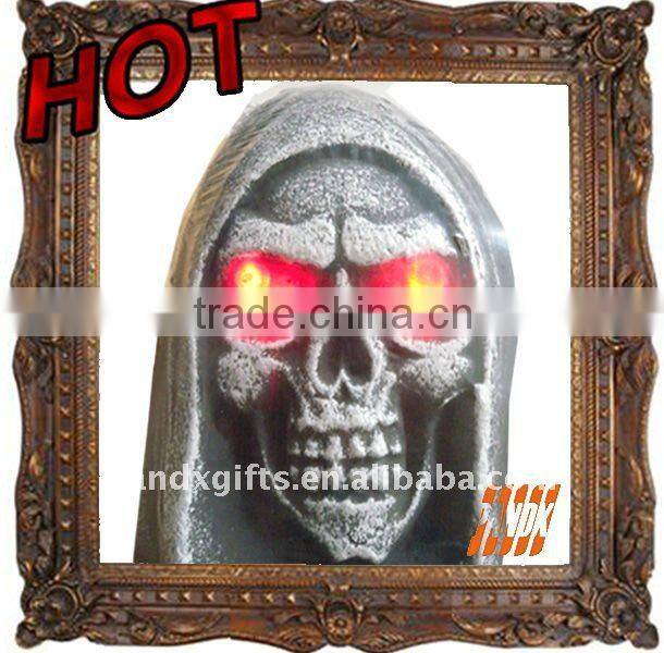 RIP 44 inch Polyfoam Tombstone with light up ghoul and cross