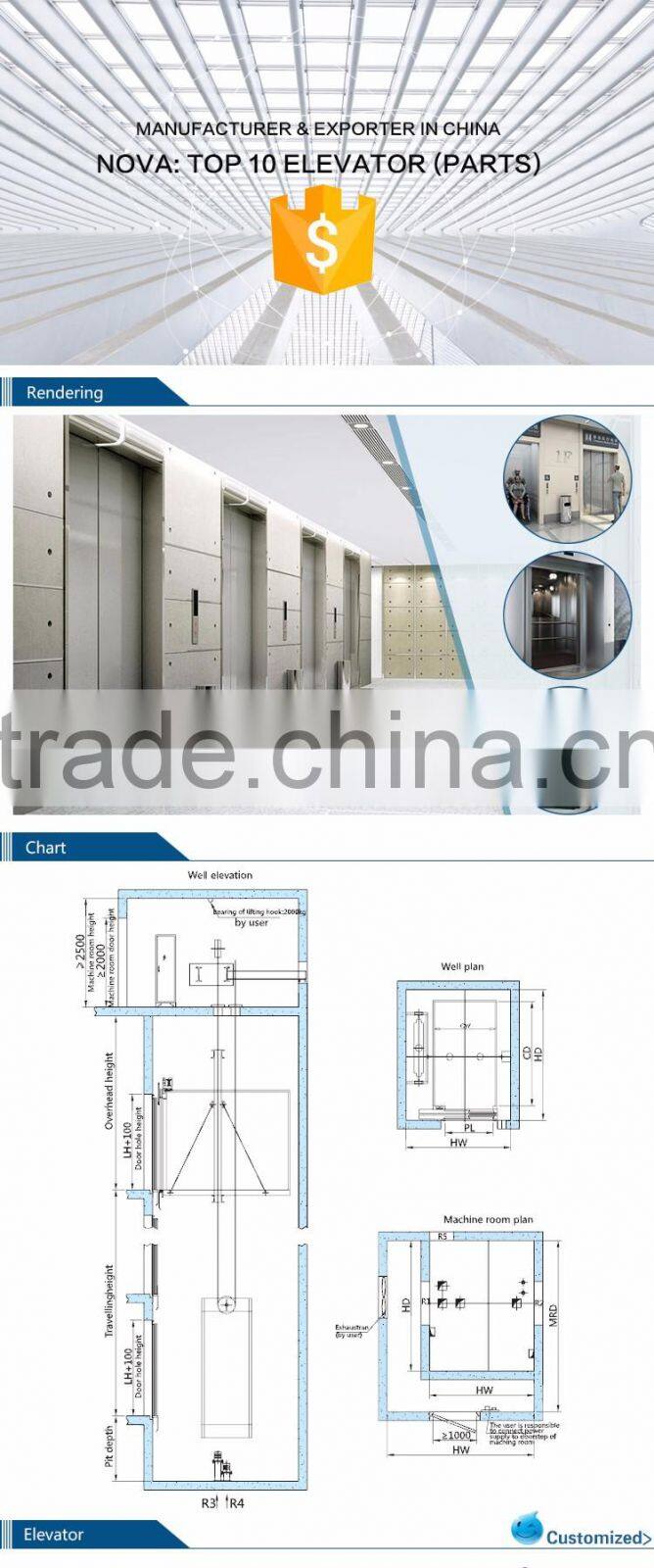 online shopping low noice lift hospital korea elevator