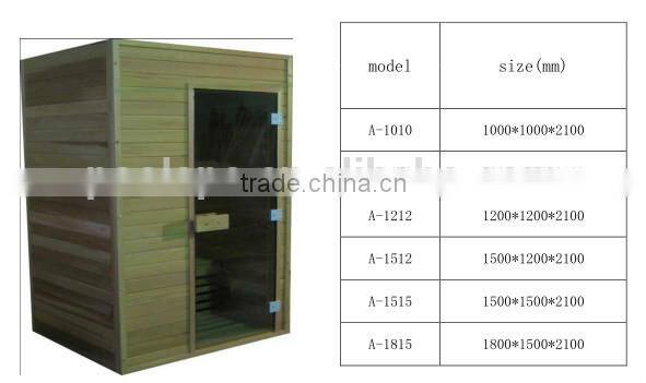 luxury personal sauna steam room / home sauna size / wooden sauna room