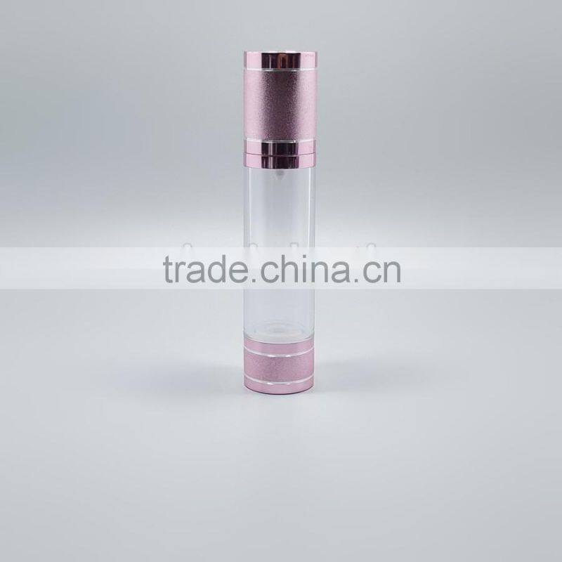 manufacture 10ml 30ml 50ml silver airless cream bottle 100ml 120ml 200ml good design blue/gold/silver airless perfume bottle