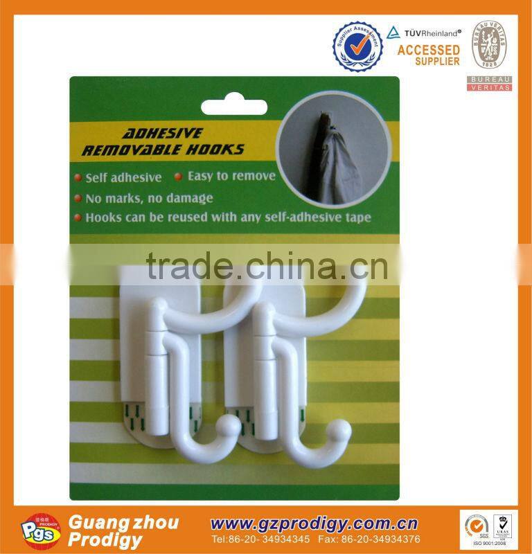 hot selling self-adhesive plastic hook series removable plastic hook