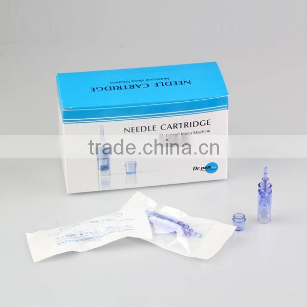 Factory direct professional electric derma pen, microneedle machine Dr.pen, 1box/25pcs 12 pins needle cartridge dermapen