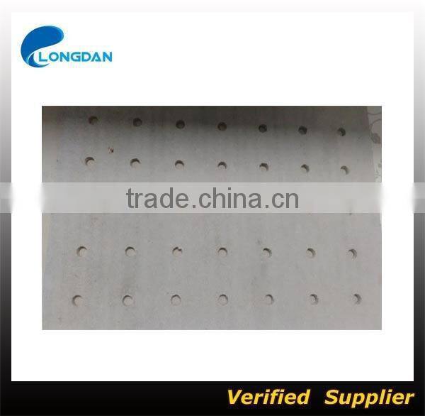 Perforated calcium silicate board