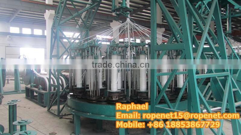 braided hawser rope machine/hawser machine for making rope of multifilament,nylon,dyneema: https://youtu.be/flTrF7Bg4NY