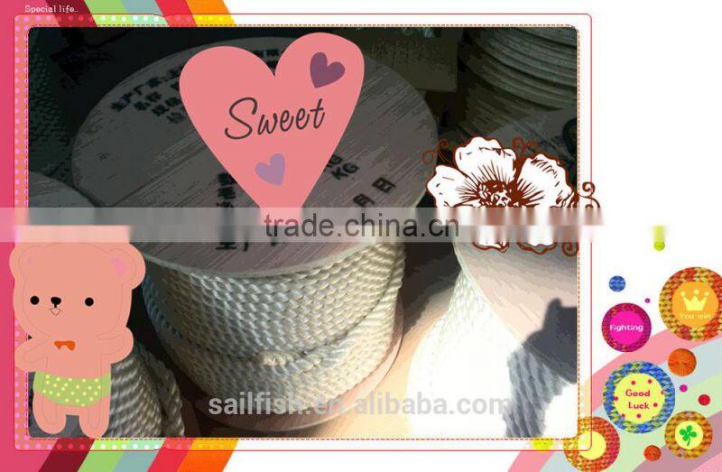 32mm,48mm,64mm,70mm and 72mm polypropylene multifilament 8 strand mooring rope