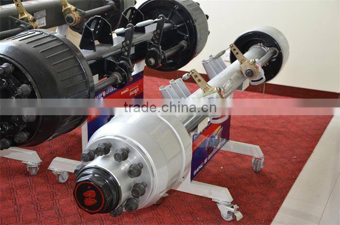 China top sale self steering low loader axles