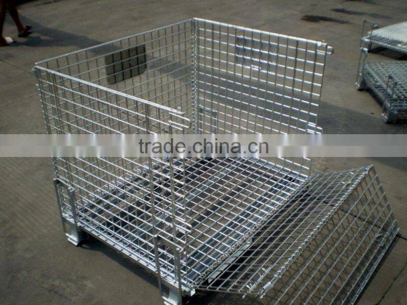 Convenient used warehouse storage mesh cage