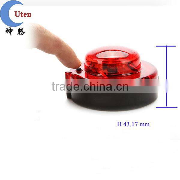warning beacon lighting on the road, car or safty box