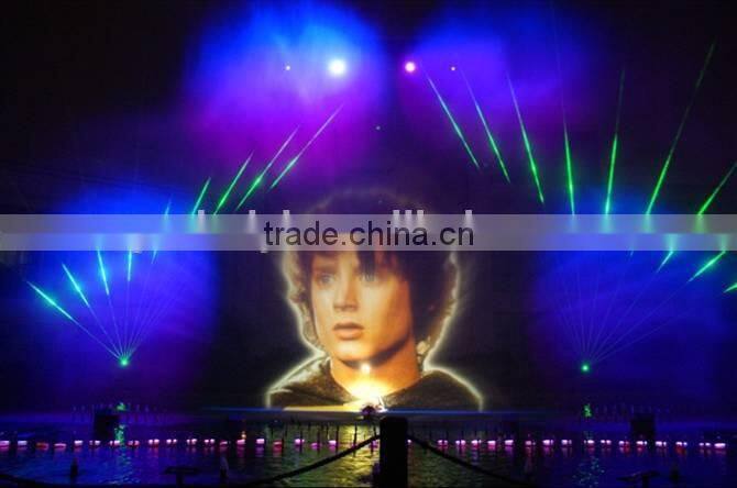 Water Fountain Show with Laser Projecting