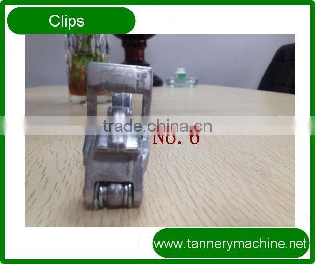 cow cattle buffalo leather toggling machine nylon clips